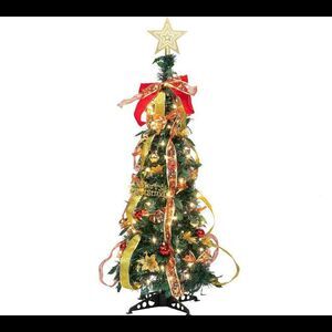Joiedomi 40" Pull Up Christmas Tree with 100 Lights Green